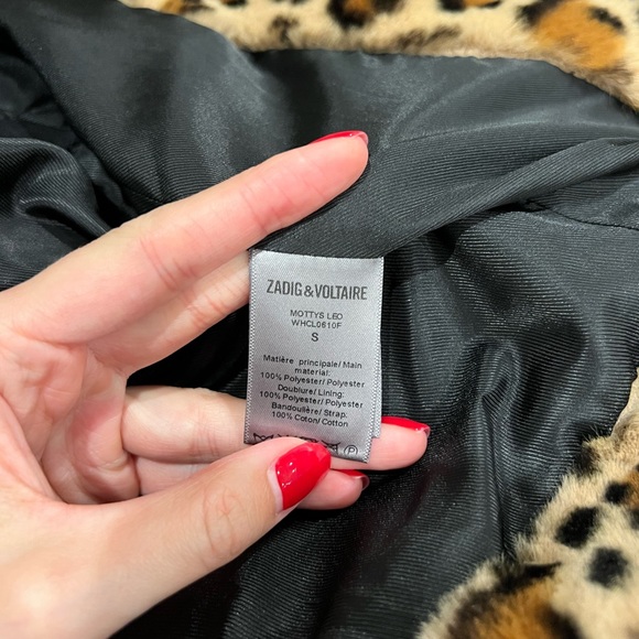 Zadig & Voltaire Faux Fur Leopard jacket - Picture 6 of 8